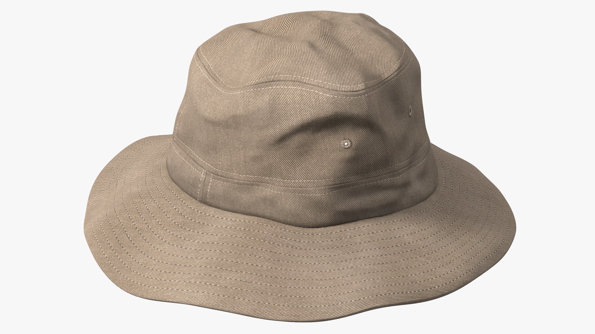 Mountain Ventilated Packer Hat 3D model preview