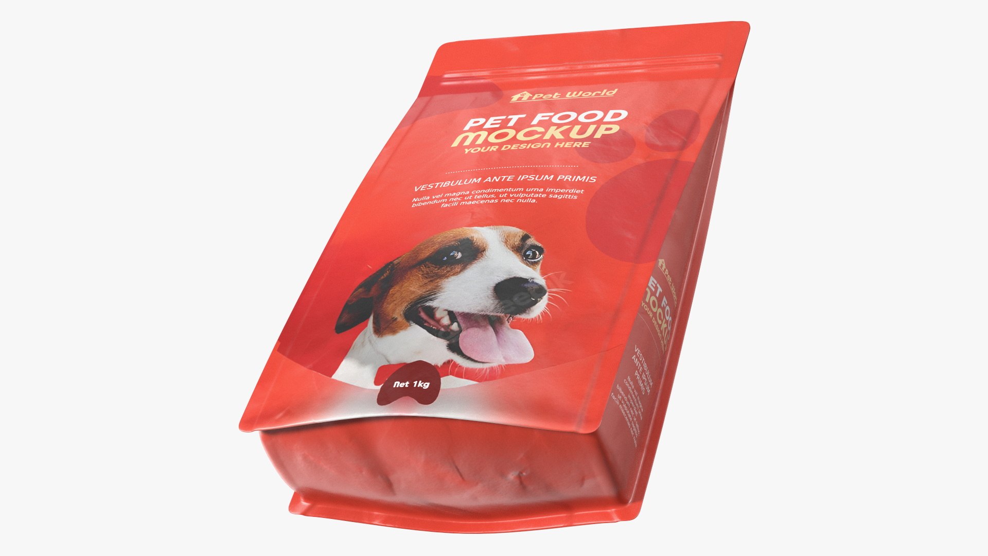 Puppy Meal Mockup 3D model preview