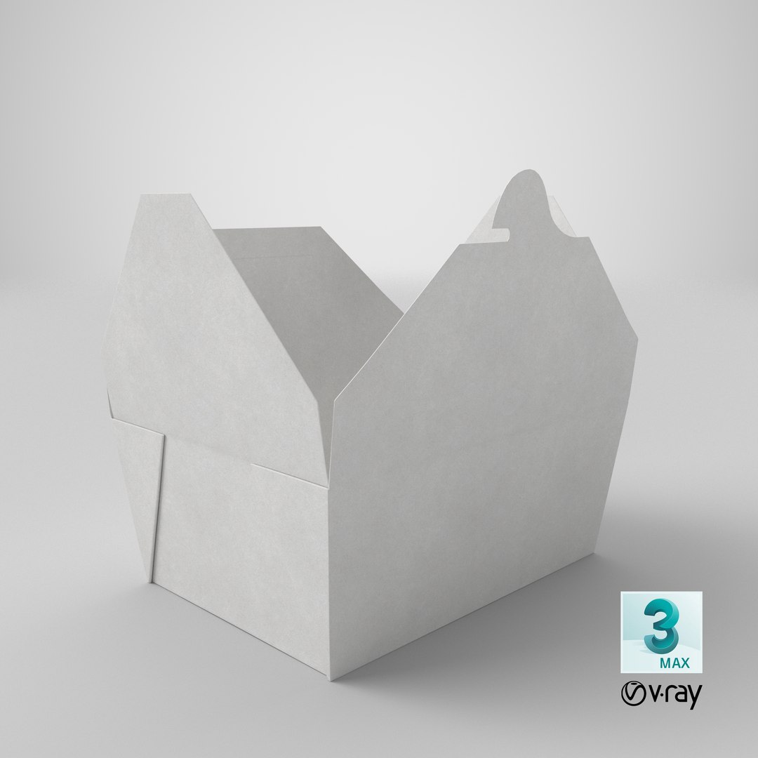 3D model Chinese Food Box 04 Open - TurboSquid 2118812