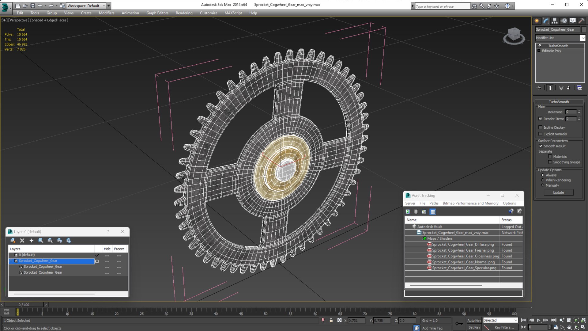 Sprocket Cogwheel Gear 3D Model - TurboSquid 2163455