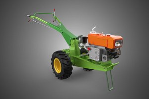 2 WHEEL DIESEL ENGINE HAND WALKING TRACTOR FIELD FARMING MACHINE