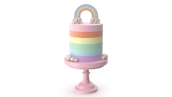Favorite Rainbow Cake (A fun kids birthday cake!)