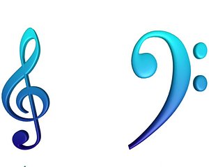 music note 3d model