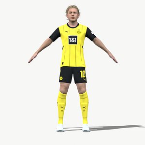 3D Rigged Julian Brandt Dortmund 2025 model