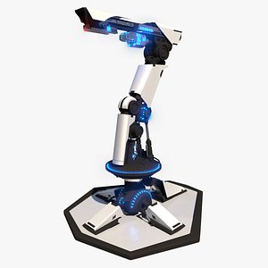 futuristic turret weapon 3d max