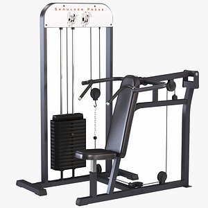 3D GYM Shoulder Press Machine model