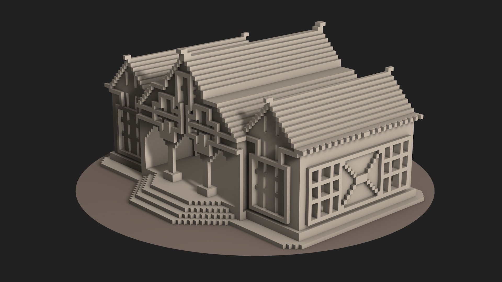 Pixel Style House Low-poly 3D - TurboSquid 1810842