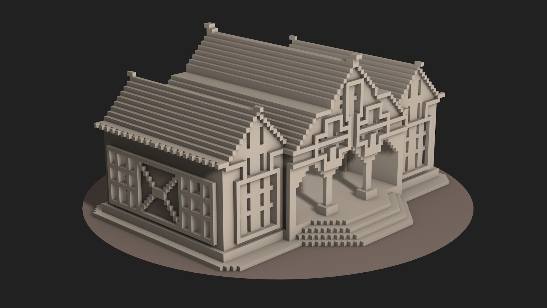 Pixel Style House Low-poly 3D - TurboSquid 1810842