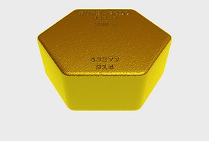Hexagonal Gold Ingot