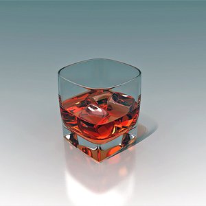 max glass whiskey ice cubes