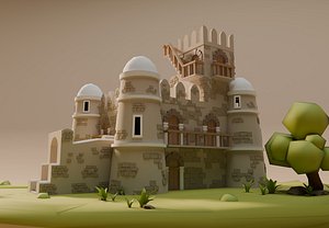 Low poly Fasilides Castle
