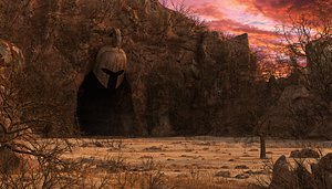 cave fantasy sparta 3D