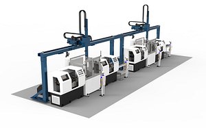 Truss Robot Automatic Loading and Unloading CNC Workshop