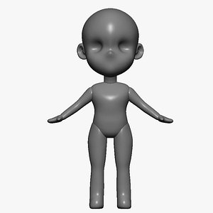 3D Chibi Base Mesh model