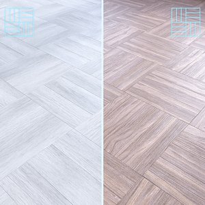 Parquet - Laminate - Wooden floor 2 in 1 3D model