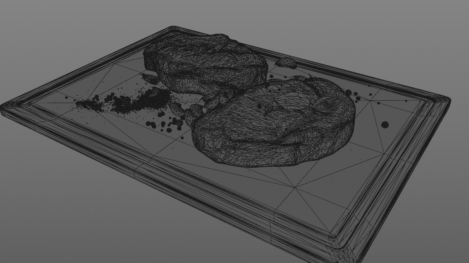 3D Grilled Steak Model - TurboSquid 2146238