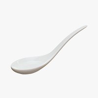 Chinese Porcelain Soup Spoon