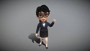 3D Young Woman model