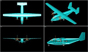 M-28 PZL Sky Truck Solid Model