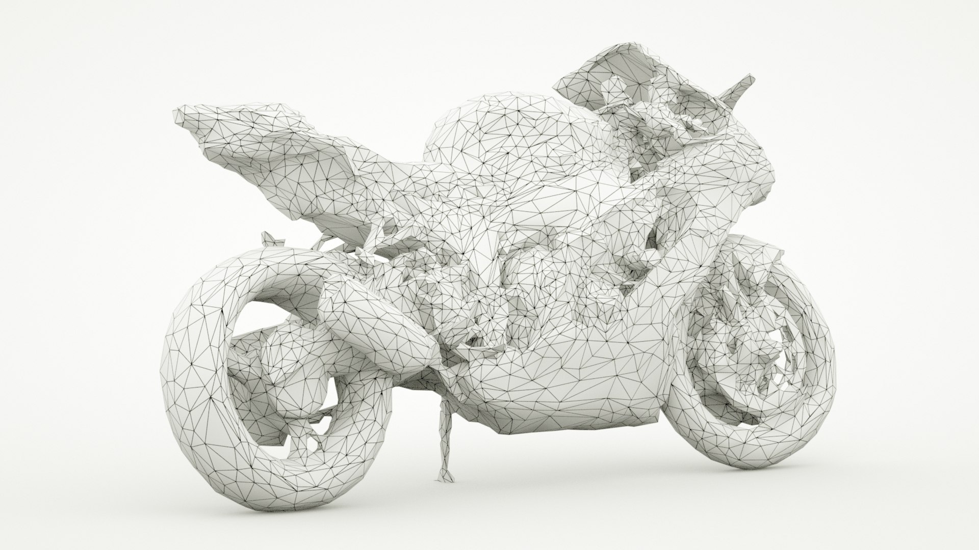 3Dアート 🥷 Kawasaki Ninja ZX-10R Complete Bike Model・ STL File for