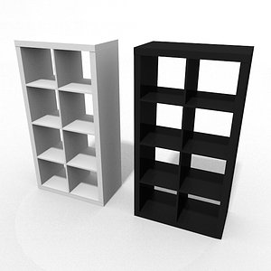 kallax shelf ikea 3D