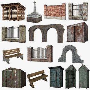 Street Elements Collection 3D