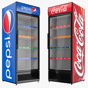 pepsi cola fridge 3D model