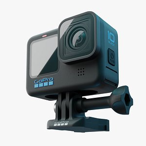 GoPro Hero 10 with camera mount 3D