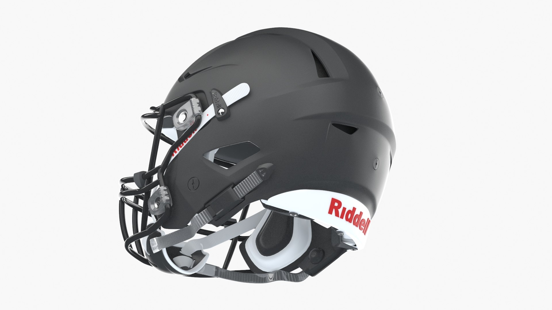 3D riddell speedflex black helmets model - TurboSquid 1497025