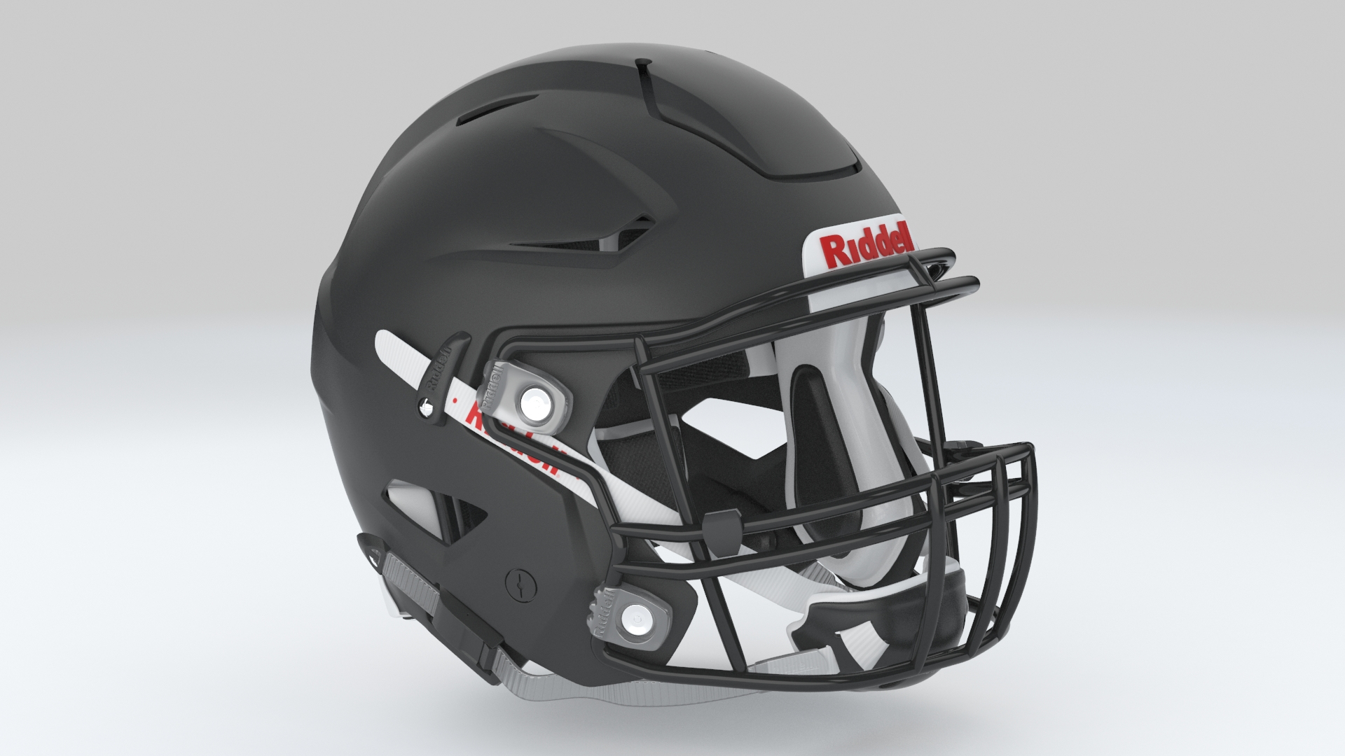 3D riddell speedflex black helmets model - TurboSquid 1497025