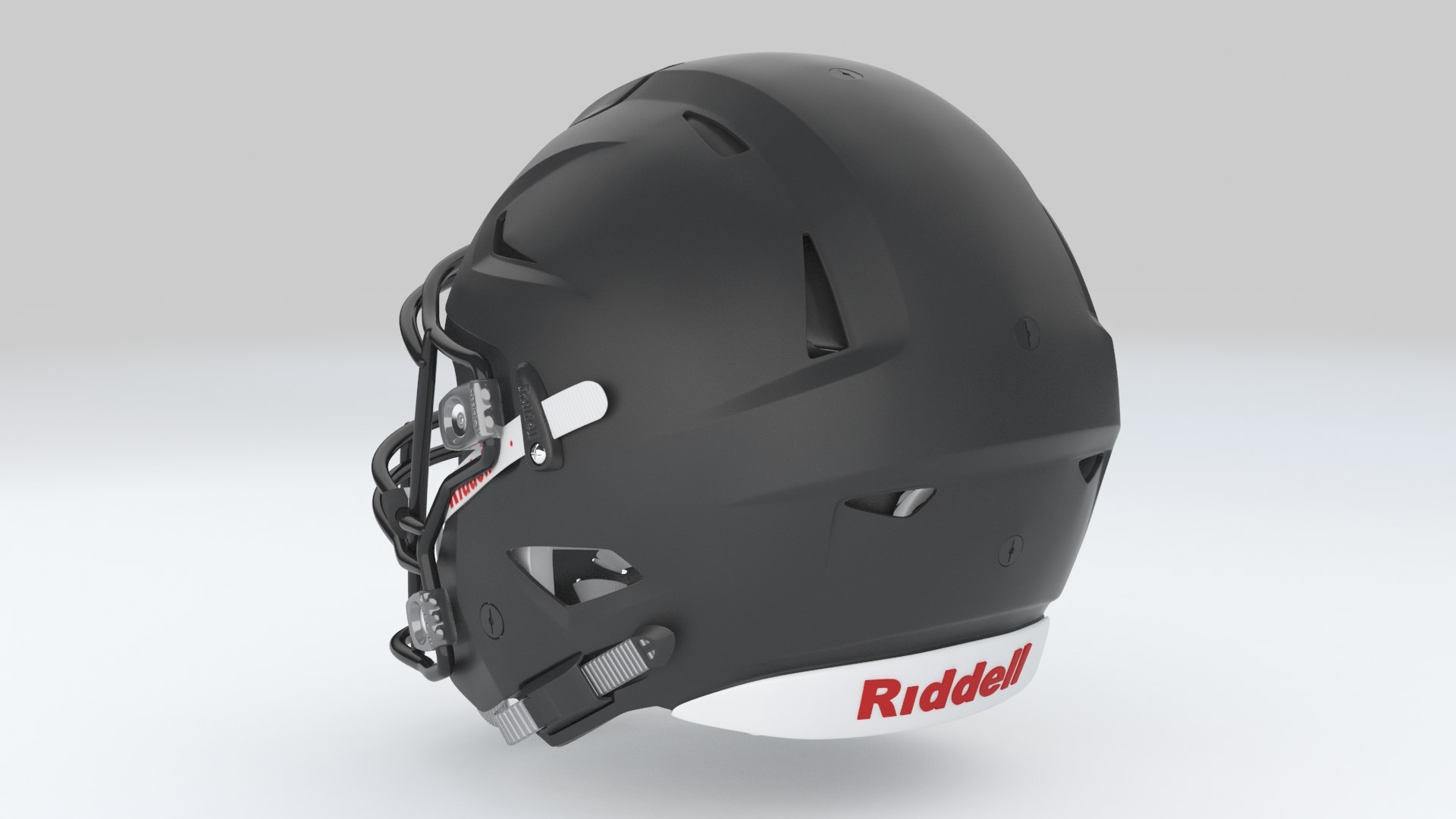 3D riddell speedflex black helmets model - TurboSquid 1497025