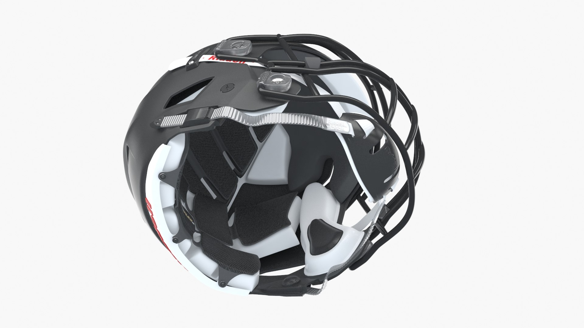 3D riddell speedflex black helmets model - TurboSquid 1497025