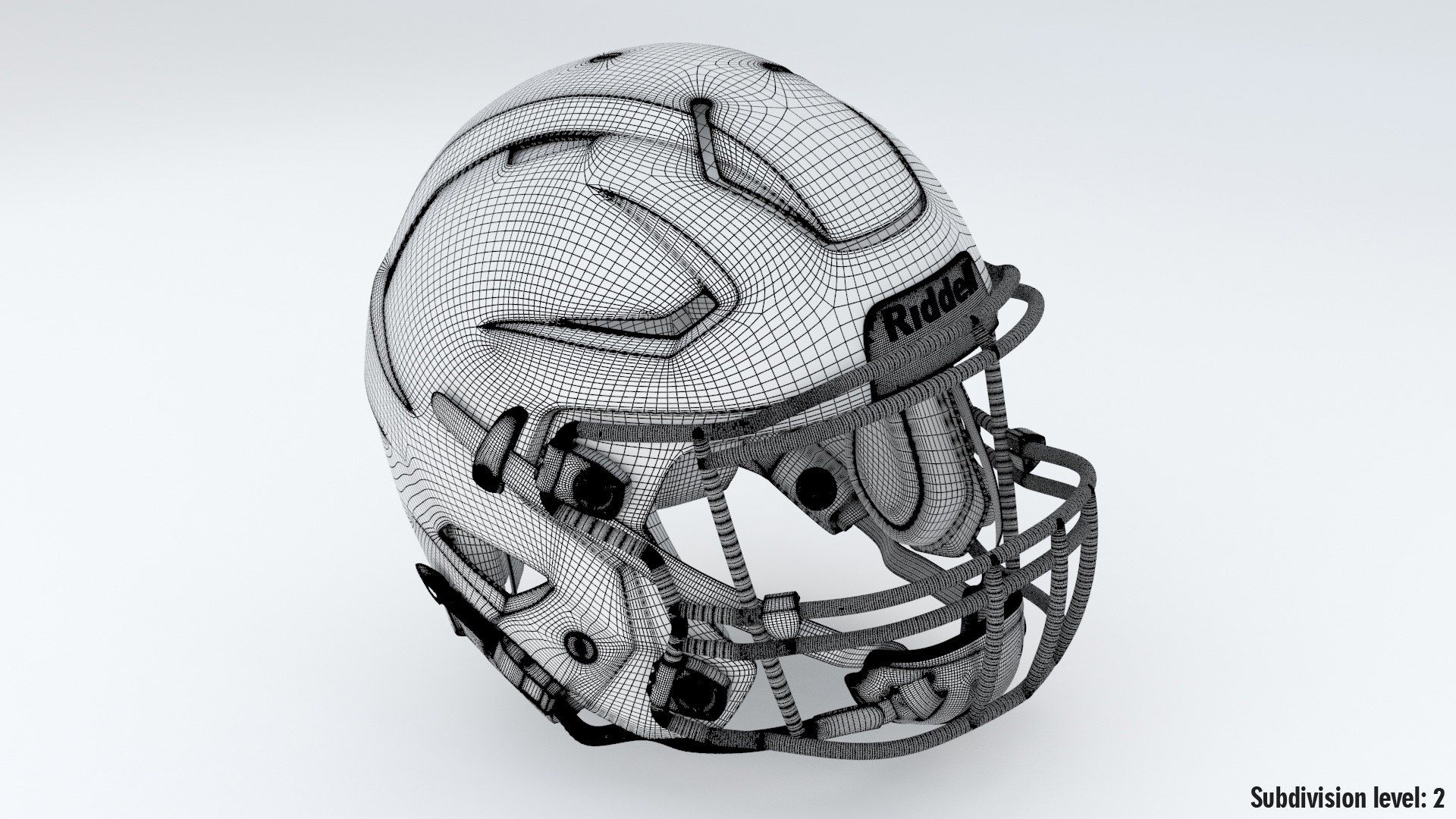 3D riddell speedflex black helmets model - TurboSquid 1497025