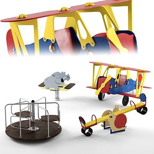 baby equipment set 3D