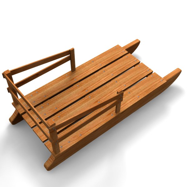 3d model kid sledge