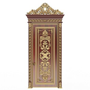 Carved Door Classic 01502 Wood 3D