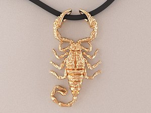 scorpion pendant 3d model
