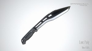 3D kukri knife