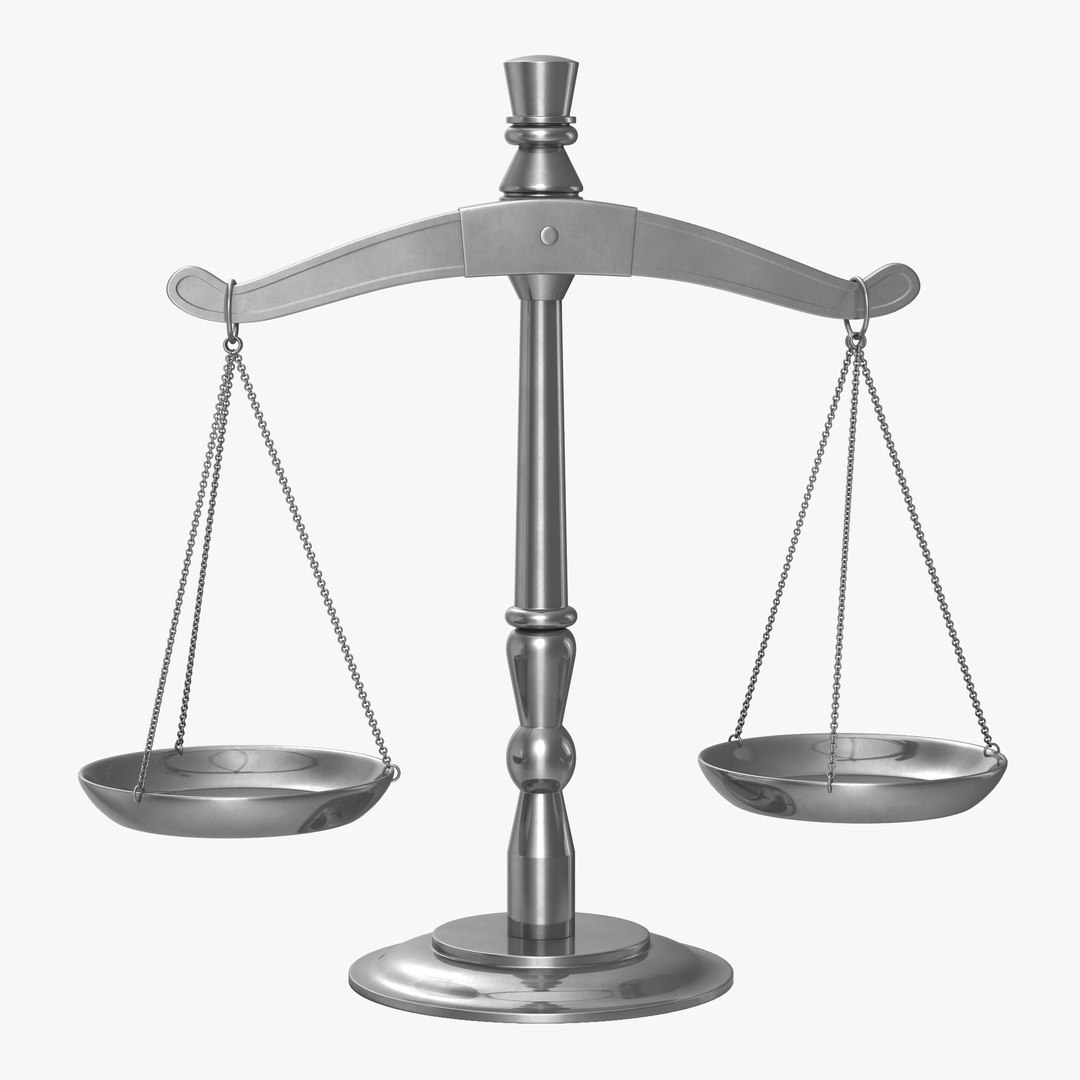 Law Scales 3D model preview
