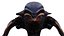 Realistic Frightful Alien low-poly 3D model
