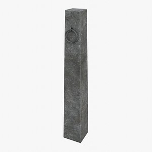 Concrete Hitching Post model