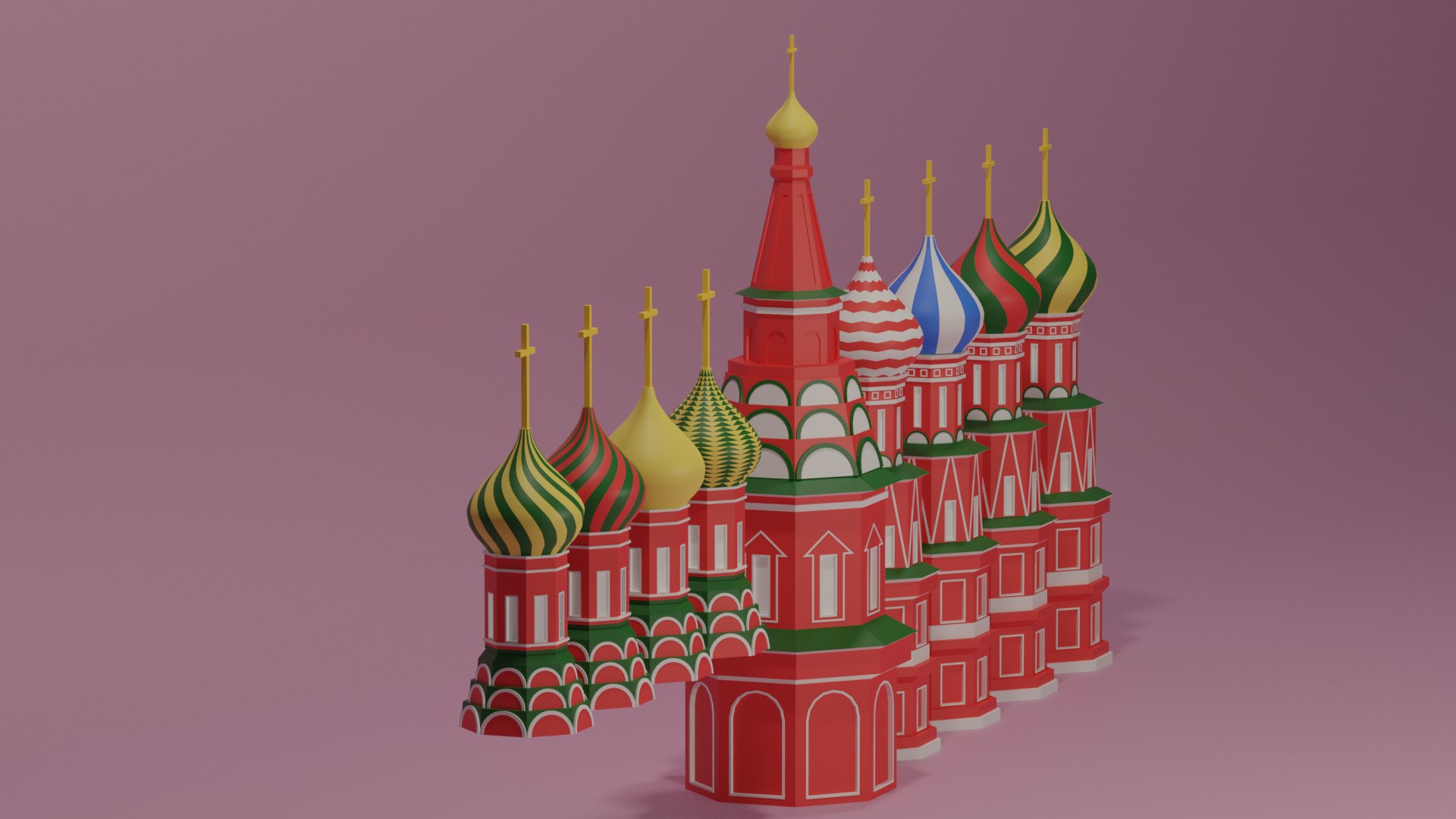 3D Moscow Kremlin Saint Basil's Cathedral Russia - TurboSquid 1741746
