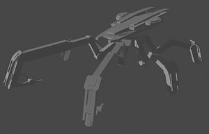 customizable spider mech 3D