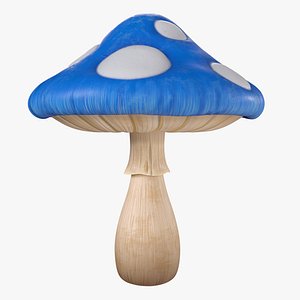 3D Blue Mushroom Kingdom Mario Movie model
