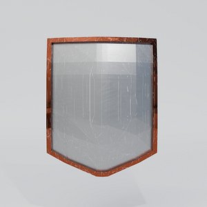 Medieval battle shield 3D model