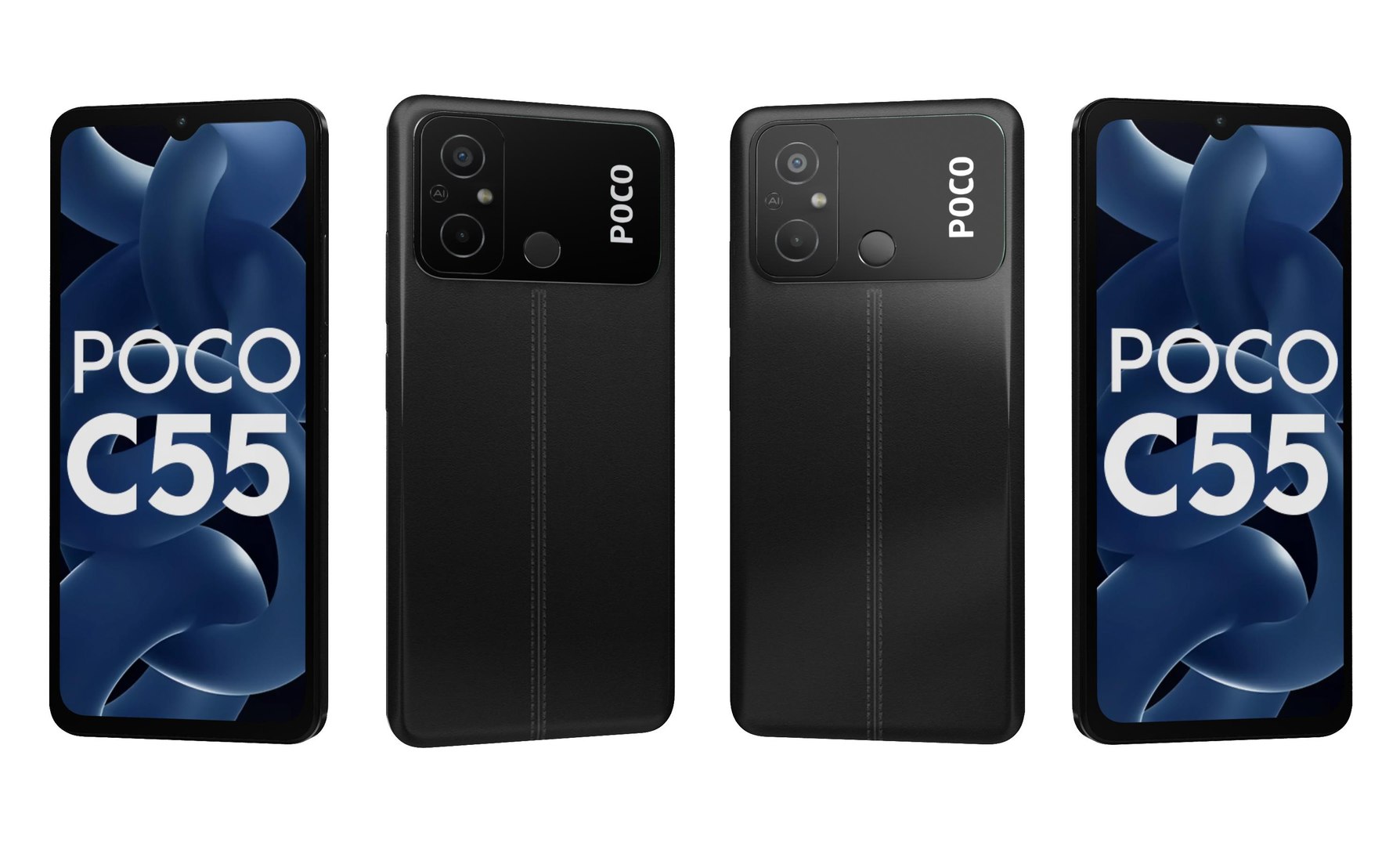 3D Xiaomi Poco C55 Black - TurboSquid 2048891