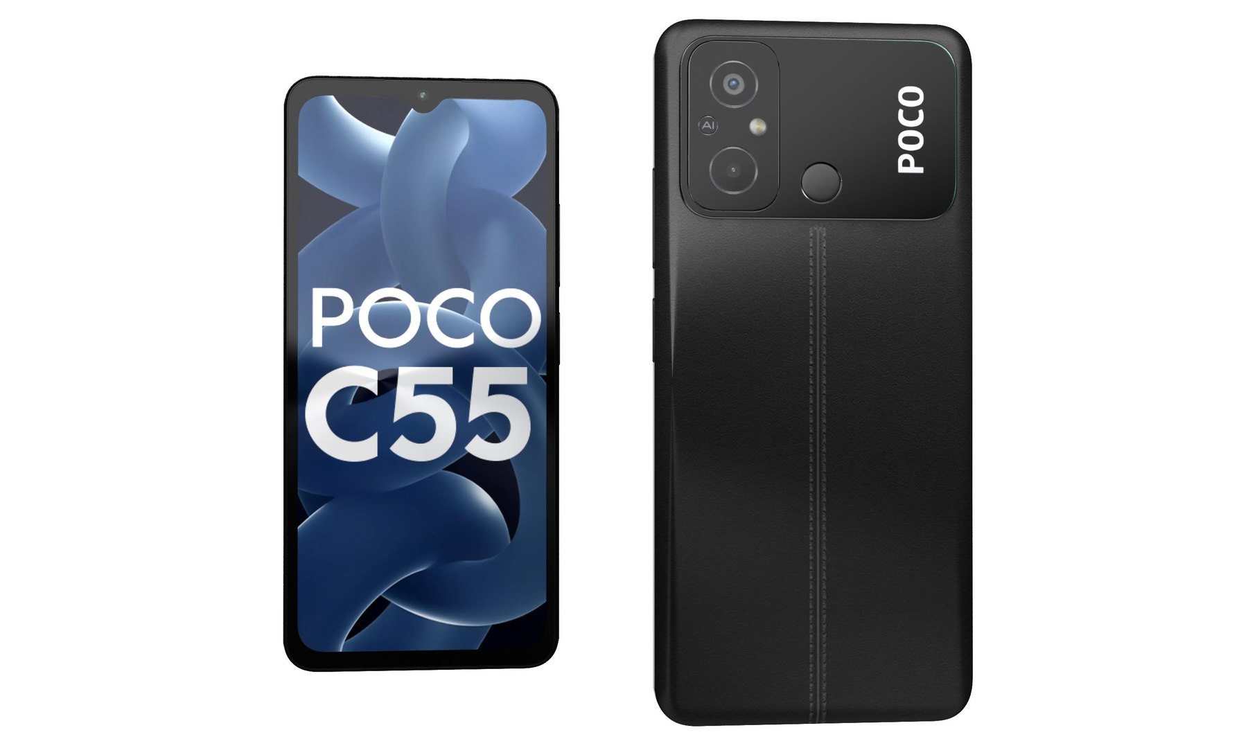 3D Xiaomi Poco C55 Black - TurboSquid 2048891