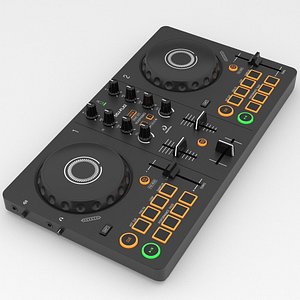 3D model Pioneer DDJ-FLX2 Compact 2-channel DJ controller
