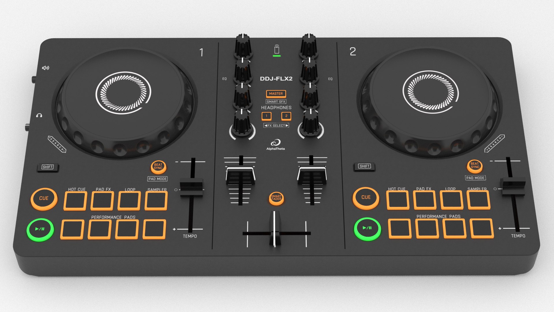 3D model Pioneer DDJ-FLX2 Compact 2-channel DJ controller https://p.turbosquid.com/ts-thumb/ED/Co0Ldt/oK/render3/png/1730993165/1920x1080/fit_q87/af20b69c5067e5ee14b0fb33abff96afba9db97d/render3.jpg