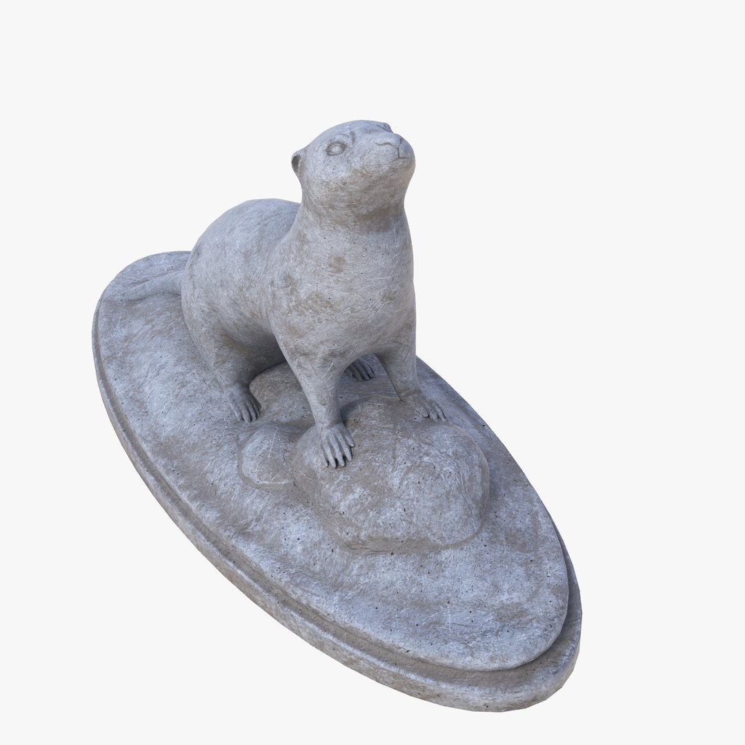 3D Otter Sculpture - TurboSquid 1160682